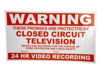 vkwsout Sure24 Red Vinyl CCTV Sign, Warning Closed Circuit Television, English, CCTV, 297 mm x 210mm