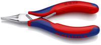 35-12-115 Knipex 35 12 Electronics Pliers, Flat Nose Pliers, 115 mm Overall, Flat, Straight Tip, 22,5mm Jaw