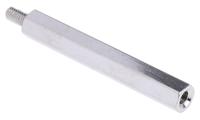 806-6742 RS PRO Standoff, M4 x M4 Thread, 50mm Body, Brass, Male/Female, 8mm Stud