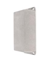 1590p1fl Hammond 1590 Series Natural Die Cast Aluminium Enclosure, IP54, Flanged, Natural Lid, 153 x 83 x 50mm