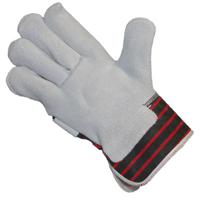 560l Liscombe Grey Leather Work Gloves, Size 9, Leather Coating