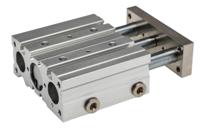 180-287 RS PRO Pneumatic Guided Cylinder - 20mm Bore, 40mm Stroke, Double Acting