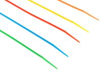 233-691 RS PRO Cable Tie, 150mm x 3.6 mm, Assorted Nylon, Pk-250