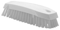 35875 Vikan Medium Bristle White Scrubbing Brush, 20mm bristle length, Polyester bristle material
