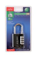 rs-csl40 Squire Combination Weatherproof Die Cast Combination Padlock, 6.35mm Shackle, 38mm Body