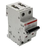 2cds252001r0577-s202-k50 ABB System Pro M Compact S200 MCB, 2P, 50A Curve K, 400V AC, 125V DC, 10 kA Breaking Capacity