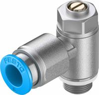 grla-18-qs-8-d Festo GRLA Series Tube Exhaust Valve, 8mm Tube Inlet Port x G 1/8 Male Outlet Port, 193145