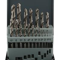 p-19906 Makita 19-Piece Twist Drill Bit Set for Metal, 10mm Max, 1mm Min, HSS Bits