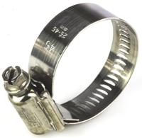 htm45p HI-TORQUE Stainless Steel Slotted Hex Worm Drive, 16mm Band Width, 25 → 45mm ID