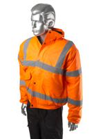 918-5961 Portwest Orange Men Hi Vis Bomber Jacket, L