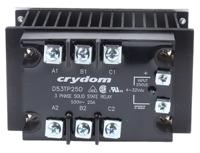 hs103dr-d53tp25d Sensata Crydom HS103DR Series Solid State Relay, 55 A Load, DIN Rail Mount, 530 V ac Load, 32 V Control