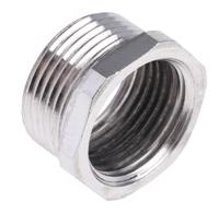 623-940 RS PRO Thread Converter, Conduit Fitting, 22.5mm Nominal Size, M20, Brass, Nickel IP66 rating
