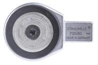 58250040 STAHLWILLE 735 Series Reversible Ratchet Ratchet Insert Tool, 3/4 in, 14 x 18 Insert, Chrome Finish