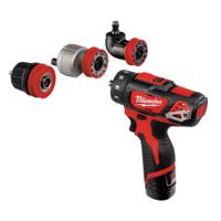 m12bddxkit-202c Milwaukee M12 1/4 in Hex 12V Cordless Drill Driver Li-Ion, Cordless