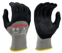 01-108-taille-7 KYORENE Black, Grey Graphene Work Gloves, Size 7, Nitrile Micro-Foam Coating