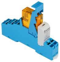 48p581100060spa Finder 48 Series Interface Relay Module, DIN Rail Mount, 110V ac Coil, DPDT-2C/0, 2-Pole, 8A Load