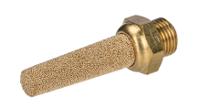 176-2283 RS PRO Brass 12bar Pneumatic Silencer, Threaded, G 1/8 Male