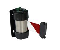 503-770 RS PRO Red & White Polypropylene, Steel Retractable Barrier, 4m, Red, White Tape