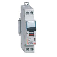 406864 Legrand DNX3 Circuit Breaker, 2P, 4A Curve C, 230V AC, 6 kA Breaking Capacity