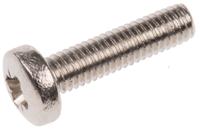 483-0108 RS PRO Pozi M3 Pan Brass Machine Screws DIN 7985 x 12.0mm