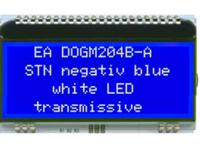 ea-dogm204b-a Display Visions EA DOGM204B-A EA DOG LCD Display, Blue on Blue