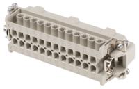 10196000 EPIC Heavy Duty Power Connector Insert, 16A, Male, H-BE Series, 24 Contacts