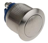 av191003c900 APEM Push Button Switch, Momentary, Panel Mount, 19.2mm Cutout, SPST, 24/48V dc