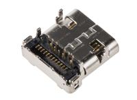 895-0556 RS PRO Right Angle, PCB Mount, Socket- Single Port Type C USB Connector