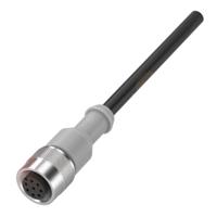 bcc-m418-0000-1a-133-ps0825-100 BALLUFF Female 8 way M12 to Free End Sensor Actuator Cable, 10 m