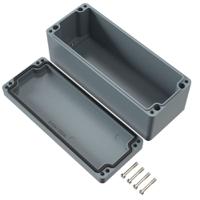 20819080 Rose Polyester Standard Series Grey Glass Fibre Reinforced Polyester Enclosure, IP66, IK08, Grey Lid, 190 x 75 x 75.5mm