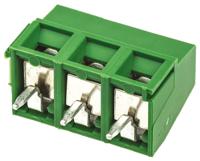282836-3 TE Connectivity Buchanan Series PCB Terminal Strip, 3-Contact, 5mm Pitch, Through Hole Mount, 1-Row, Screw Termination