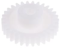 521-7540 RS PRO POM 30 Teeth Spur Gear, 1 Module, 6mm Bore Diam, 30mm Pitch Diam, 14mm Hub Diam