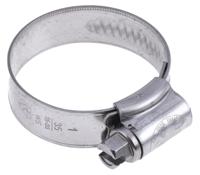 172-0598 RS PRO Stainless Steel 316 Slotted Hex Hose Clip, 14.7mm Band Width, 25 → 35mm ID