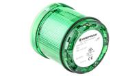64420075 Werma KombiSIGN 71 Series Green Steady Effect Beacon Unit, 24 V, LED Bulb, AC, DC, IP65