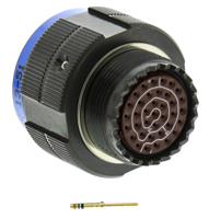 tv06rw-15-35pnw52 Amphenol Limited, TV, Copper Alloy 37 Way Cable Mount MIL Spec Circular Connector PlugGreen, Pin Contacts,Shell Size