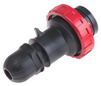 218ex1636 Scame IP66 Red Cable Mount 3P + E Industrial Power Plug, Rated At 16A, 415 V