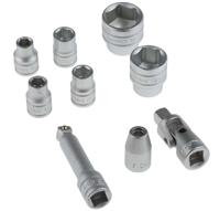 tt3819 Teng Tools 19-Piece Metric 3/8 in Standard Socket Set with Ratchet, 6 point
