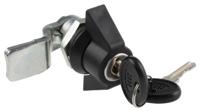 146-1794 RS PRO Black Cabinet Lock, 8.5mm Panel-to-Tongue, 22.2 x 20.2mm Cutout, Key Unlock