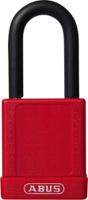 7440hb38-rouge ABUS Key Weatherproof Aluminium Padlock, 7mm Shackle, 40mm Body