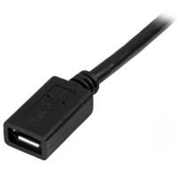 usbubext50cm StarTech.com USB 2.0, Male Micro USB B to Female Micro USB B, 480Mbps, 500mm