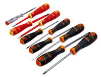 b219110 Bahco Slotted Insulated Screwdriver, 10-Piece