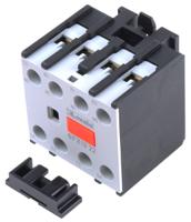 bfx1022 Lovato Auxiliary Contact Block, 4 Contact, 2NC + 2NO, Snap-On BFX10