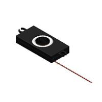 ase06008mr-lw150-r PUI Audio 3W Miniature Speaker, 150mm Lead Length, 60 x 30 x 10.3mm