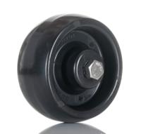 bog080x35-8 Tente Black Corrosion Resistant Trolley Wheel, 100kg