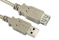 236-9151 RS PRO USB 2.0, Male USB A to Female USB A, 5m