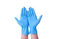 g0704 Reldeen Blue Powder-Free Vinyl Disposable Gloves, Size 10, XL, 100 per Pack