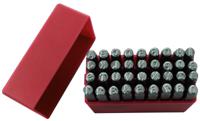 875-4783 RS PRO 6mm x 36 Piece Engraving Letter Punch Set, (27 Pieces x Capital A → Z English Letter Dot Steel Stamp, 9