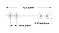 rnd-475-00723 Flat Ribbon Cable,1.27mm,25x0.08mm²,Unsh