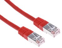 411-318 RS PRO, 10m Cat6, Red RJ45 to Male RJ45 Male, S/FTP Shielded, Terminated PVC Sheath