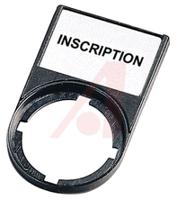 216486-m22s-st-x93 Eaton I O II label holder for Use with 22.5 mm Modular Pushbuttons, I - O - II